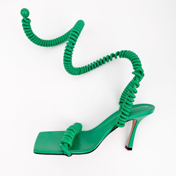 Bottega Veneta Stretch Sandal Curl Rubber Spiral Wire Nappa - Picture 6 of 16